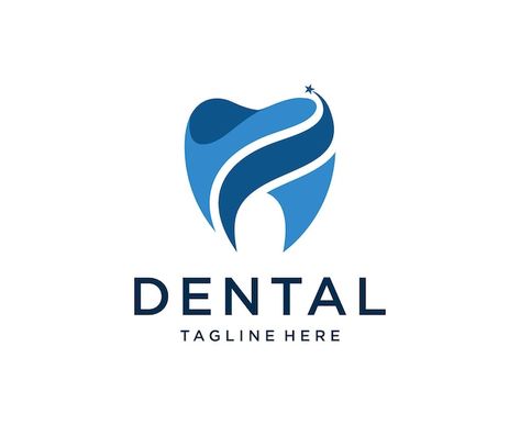 Dental Logo Design Dentistry, Teeth Logo Design, Dentist Icon, Dental Clinic Logo Design, Dental Campaign, Dental Icon, Identity Presentation, Tooth Logo, Onboarding Ui