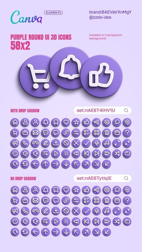 Canva Element Keyword - Purple round UI 3d ic Aesthetic Elements Canva, Alphabet Frames, Canva Codes, Canva Hacks, Keyword Elements Canva, Illustrator Design Tutorial, Elements Canva, Canva Element Keyword, Canva Elements Keyword