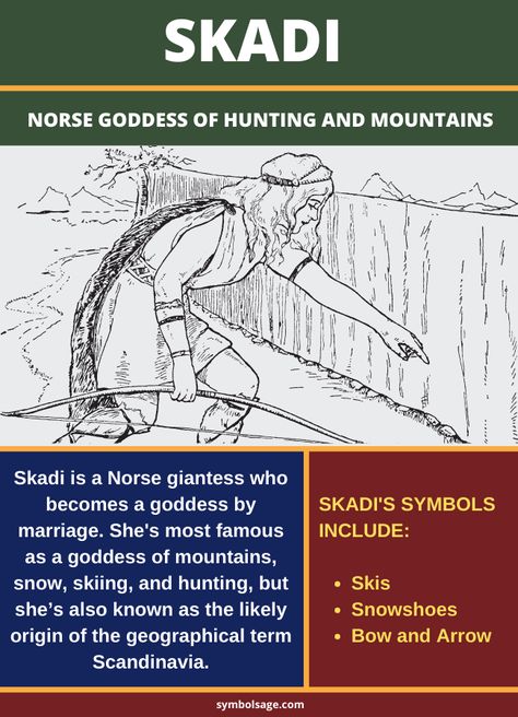 Skadi Norse Goddess, Goddess Skadi, Skadi Goddess, Norse Gods And Goddesses, Norse Deities, Goddess Of Hunting, Deity Work, Norse Pantheon, Nordic Goddesses