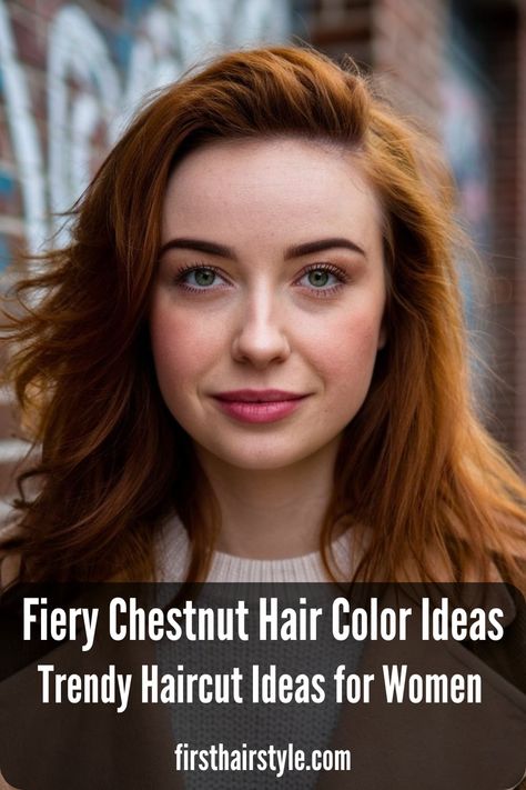 Fiery Chestnut Hair Color Trends Chestnut Hair, Chestnut Hair Color, Trendy Haircuts, Hair Color Trends, Hair Color Ideas, Color Ideas, Color Trends, Skin Tone, Chestnut