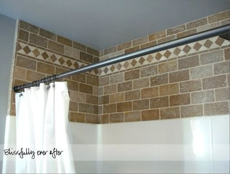 #27. Spruce up the wall space between your shower insert & ceiling. -- 27 Easy Remodeling Projects That Will Completely Transform Your Home Shower Insert, Shower Inserts, Shower Surround, Bathroom Redo, Diy Remodel, Updating House, Remodeling Projects, Decorative Tile, Bathroom Makeover