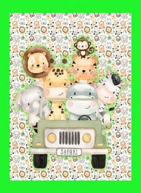 Safari Baby Png, Festa Safari Baby, Baby Boy Cards, Baby Icon, Safari Birthday Party, Kids Background, Paper Flower Decor, Birthday Party Theme Decorations, Cute Themes