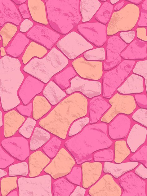 'Barbie™ Rock Wall' Wallpaper by Barbie™ - Barbie™ Pink Super Graphics Wall, Barbie Background, Barbie Bike, Fun Backgrounds, Original Barbie, Barbie 2023, Artsy Background, Pink Wallpaper Backgrounds, Scrapbook Printing