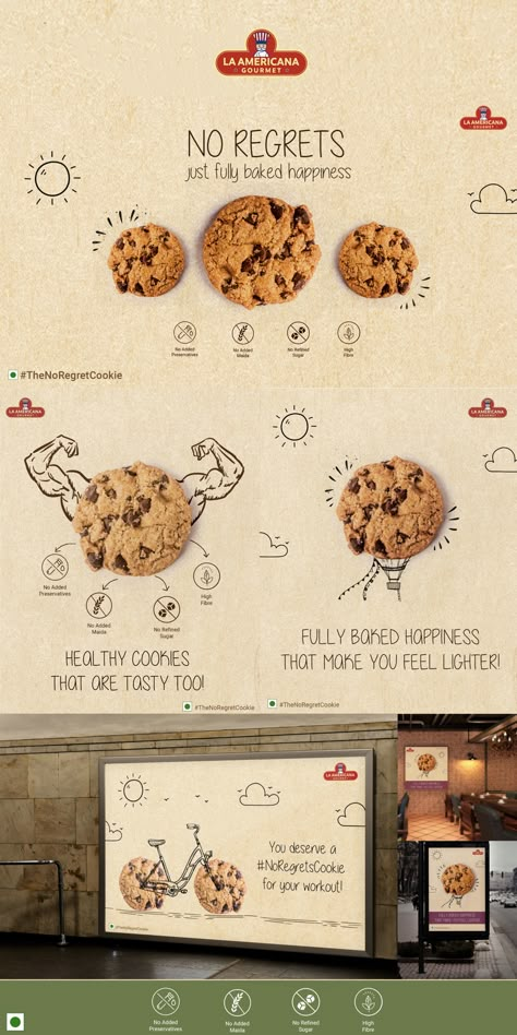 creative ads design ideas Cookie Advertising Design, Biscuit Poster Design, Cookie Poster Ideas, Cookies Advertising Design, Cookies Ads Creative, Cookie Poster Design, Cookies Label Design Stickers, Cookie Branding Design, Cookies Poster Design