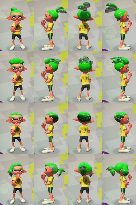 Inkling Drawing Reference, Splatoon Hair Reference, Inkling Reference, Splatoon Inkling Hairstyles, Splatoon Oc Character Design References, Splatoon 2 Hairstyles, Inkling Hair, Inkling Hairstyles, Splatoon Hair