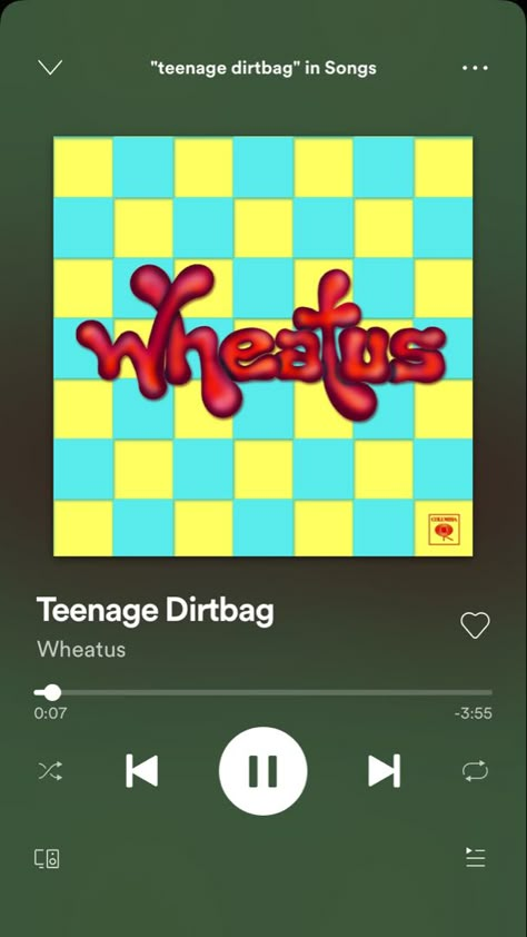 A song that need to be played loud Teenage Dirtbag - Wheatus Teenage Dirtbag Wheatus Album Cover, Teenage Dirtbag Album Cover, Teenage Dirtbag Song Poster, Wheatus Teenage Dirtbag Poster, Teenage Dirtbag Poster, Teenage Dirtbag Wallpaper, Teenage Dirtbag Song, Wheatus Teenage Dirtbag, Teenager Dirtbag