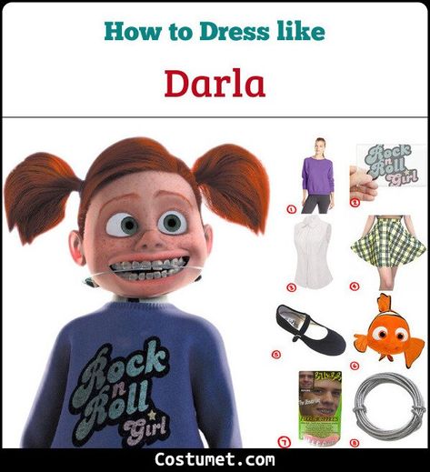 Darla Halloween Costume Finding Nemo, Finding Nemo Couple Costume, Diy Darla Costume Finding Nemo, Finding Nemo Darla, Darla And Nemo Couple Costume, Darla Nemo Costume, Finding Nemo Family Halloween Costumes, Nemo And Darla Costume, Darla Halloween Costume