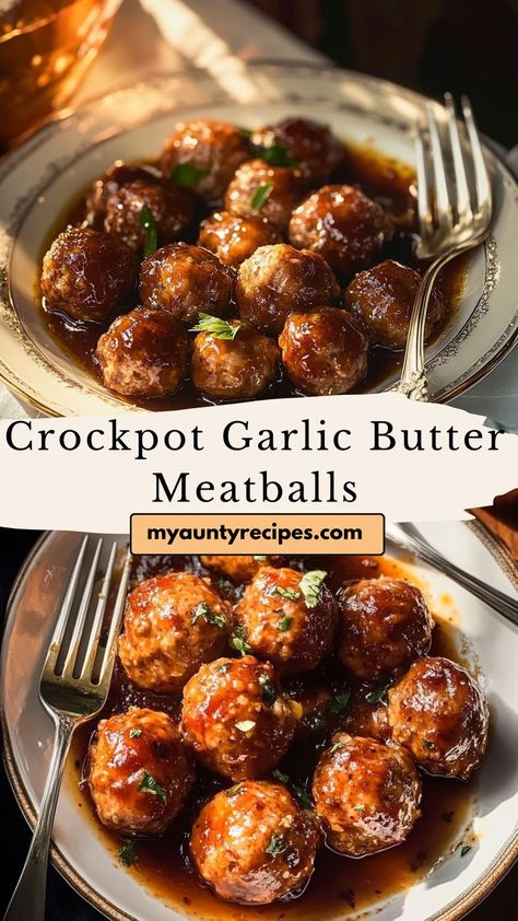 Enjoy the rich flavors of garlic and butter with these Crockpot Garlic Butter Meatballs! A simple yet delicious meal that’s ideal for busy days or gatherings. Rock Pot Meatballs, Healthy Crock Pot Meatballs, Crockpot Meatballs And Potatoes, Meatballs Crockpot Keto, Sticky Meatballs Crockpot, Gameday Meatballs Crock Pot, Parmesan Garlic Meatballs, Meatball Recipes Crockpot Italian, Crockpot Meatball Sauce Recipes