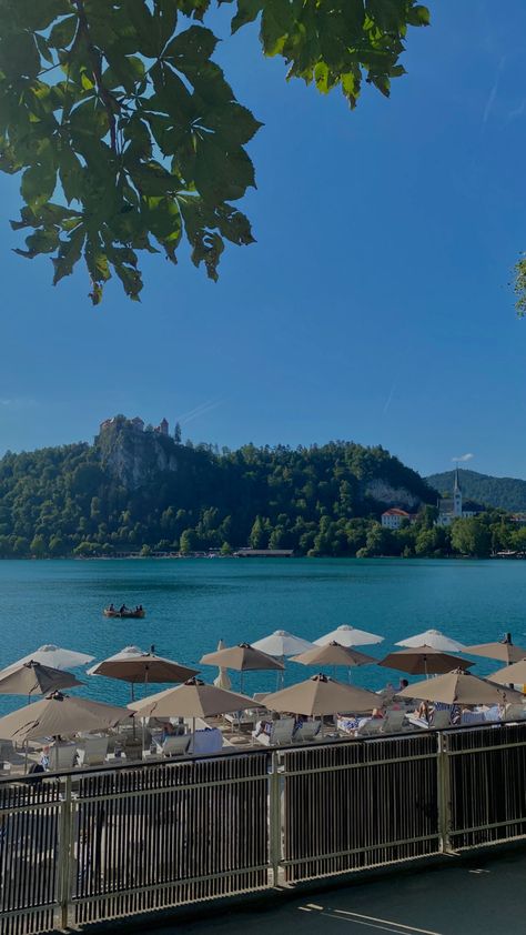 Slovenia Aesthetic, Lake Jasna Slovenia, Slovenia Beach, Bled Slovenia, Slovenia Bled Lake, Slovenia Travel, Lake Bled, Countries To Visit, Slovenia