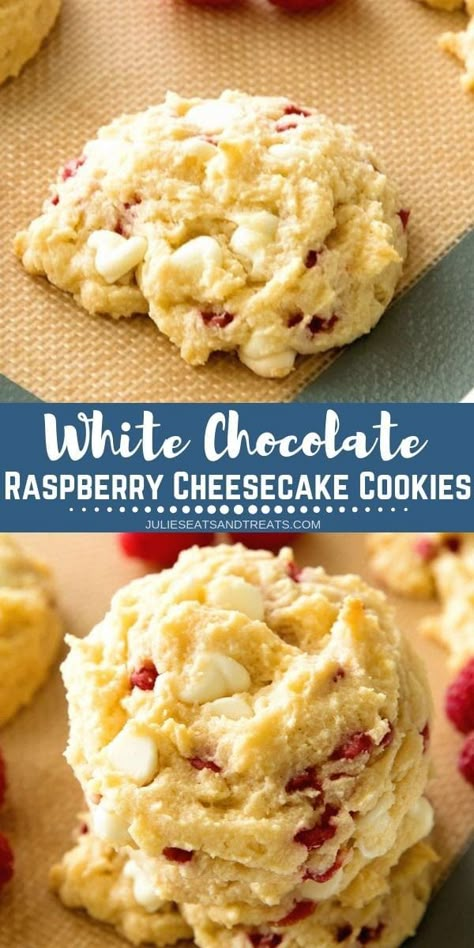 Copycat Subway Cookies, White Chocolate Raspberry Cookies, Chocolate Raspberry Cookies, Subway Cookies, Raspberry Cheesecake Cookies, Biscotti Cheesecake, White Chocolate Raspberry Cheesecake, Chocolate Raspberry Cheesecake, Raspberry Cookies