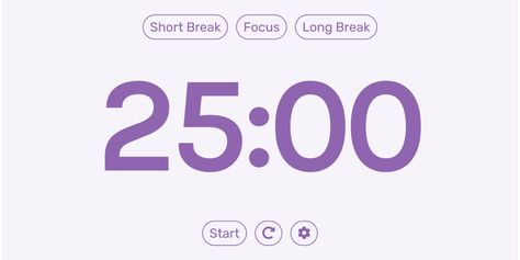 Pomodoro Timer - Notion Widgets Timer Website, Notion Widget, Notion Workspace, The Pomodoro Technique, Pomodoro Timer, Pomodoro Technique, Grad School, Work Smarter, Stay Focused