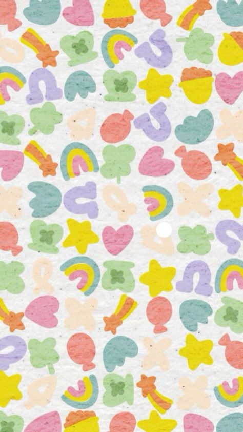 A Rainbow Lucky Charm Marshmallow Iphone Wallpaper March Lockscreen Phone Wallpapers, Mardi Gras Wallpaper Iphone, Lucky Charms Wallpaper, Rainbow Checkered Wallpaper, Clowncore Wallpaper, Bujo 2025, Checker Wallpaper, Lucky Charms Marshmallows, Lucky Wallpaper