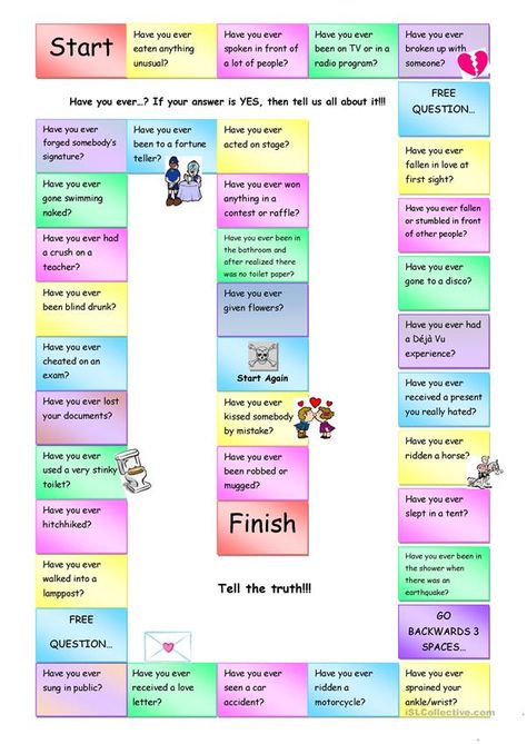 Speed Friendshipping, English Printables, Grammar Board, Have You Ever Questions, English Grammar For Kids, Grammar Games, English Games, Learn English Grammar, English Fun