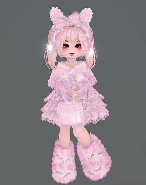 Sanrio Outfit Royale High, Royal High Bunny Outfit, Journal Ideas In Royale High, Pretty In Pink Outfits Royale High, Valentines Royal High Outfit, Kawaii Outfits Royale High, Royale High Roblox Outfits Valentines, Cute Outfit Royale High, Pretty Royale High Outfits