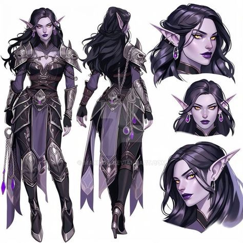 Elf Armor, Dnd Paladin, Elf Cosplay, Elf Characters, Female Elf, Dope Cartoon Art, Alien Concept Art, Demon Art, Dark Elf