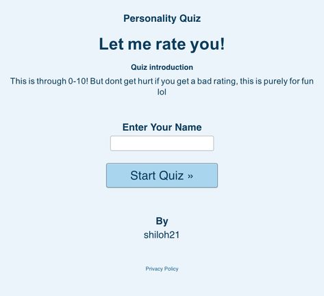 This is through 0-10! But dont get hurt if you get a bad rating, this is purely for fun lol Rate Me 1-10, Let Me Rate You, Fun Online Quizzes, Rate Me, Types Of Dragons, Online Quiz, Generate Leads, Personality Quiz, Final Fantasy Xiv