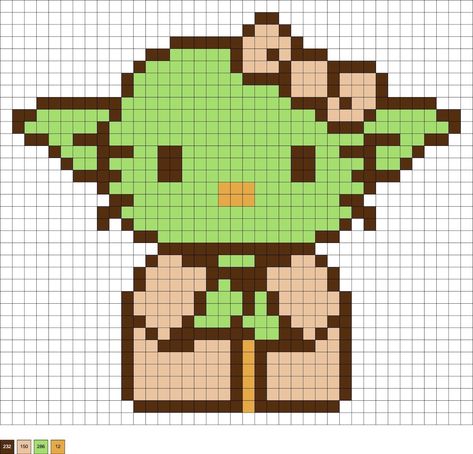 Ideas For Pixel Art, Peeler Beads Patterns Hello Kitty, Hello Kitty Star Wars Perler Beads, Perler Bead Patterns Characters, Hello Kitty Perler Pattern, Hello Kitty Pixel Grid, Pixel Art Pattern Hello Kitty, Cute Perler Patterns, Starwars Pixelart