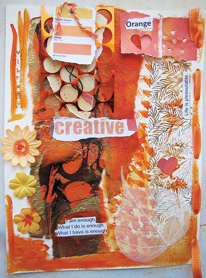 Creating a color story for working with color, from Paint Mojo by Tracy Verdugo Tracy Verdugo, Tim Holtz Distress Crayons, Scissors Art, Cloth Paper Scissors, White Paint Pen, Technique Tuesday, Mixed Media Tutorials, Color Story, Paper Scissors