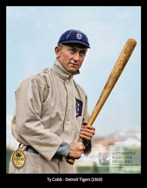 (28) ManCave Pictures (@ManCavePhotos) / Twitter Colorized History, Ty Cobb, Baltimore Orioles Baseball, Orioles Baseball, Detroit Tigers Baseball, Baseball Art, Tigers Baseball, Baseball Photos, Triple Crown