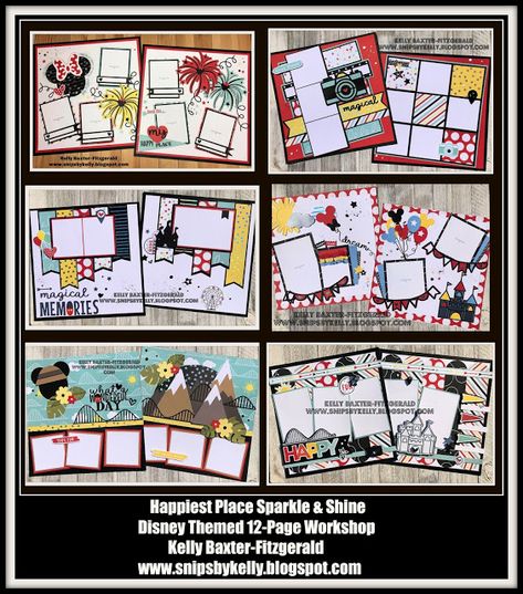 Mickey Mouse Scrapbook Layouts, Roller Coaster Scrapbook Layout, Disneyland Scrapbook Layouts, Disney Scrapbook Pages Layouts, Camera Scrapbook, Mountain Scrapbook, Paris Scrapbook, Echo Park Layouts, Ctmh Scrapbooking Layouts