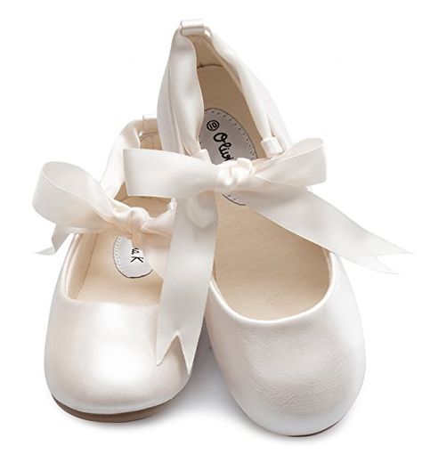 Flower Girl Shoes: What to Buy + Who Pays for Them Ballerina Ribbon, Ribbon Shoes, Baby Ballerina, Mary Jane Ballet Flats, Flower Girl Shoes, Girls Dress Shoes, Ballerina Pumps, Girls Flats, Ballerina Shoes Flats