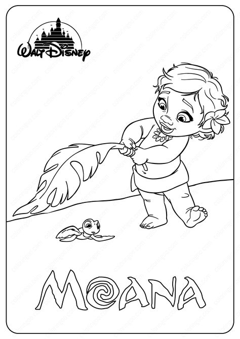 Moana Drawing, Disney Coloring Pages Printables, Moana Coloring, Moana Coloring Pages, Chibi Coloring Pages, Baby Moana, Coloring Painting, Baby Coloring Pages, Disney Princess Colors