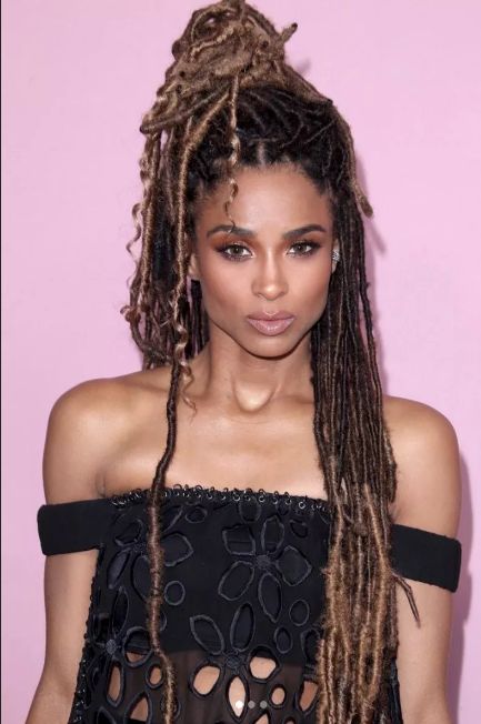 Straight Back Cornrows, Faux Hawk Braid, Ciara And Russell Wilson, Ciara And Russell, Braided Top Knots, Braided Dress, Flat Twist Updo, Going Blonde, Pulled Back Hairstyles