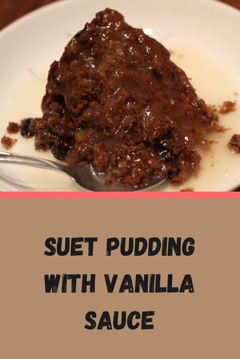 Traditional suet pudding topped with vanilla hard sauce Steamed Pudding Recipe, Bread Pudding Recipe Easy, Suet Recipe, Steam Cake Recipe, Hard Sauce, Suet Pudding, Pudding Desserts Recipes, British Baking Show Recipes, Hot Puddings