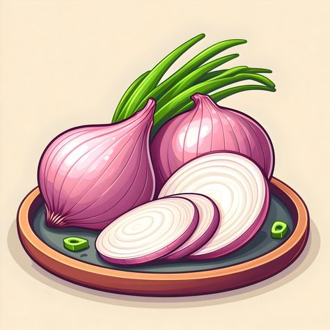 Onion Drawing, Healthy Food Activities For Preschool, Japanese Food Illustration, Artsy Background, Photoshop Design Ideas, Food Cartoon, Food Illustration Art, Flower Art Drawing, Deep Art