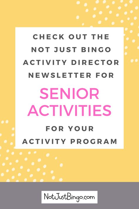 Check out our activity director ideas newsletter to find fun senior activity ideas for the seniors in your assisted living facility this month. Nursing Home Activities Director Ideas, Activity For Seniors Assisted Living, Senior Activity Ideas, Activity Director Ideas, Activity Director Ideas For Seniors, Sensory Stimulation Activities, Stimulation Activities, Assisted Living Activities, Senior Assisted Living