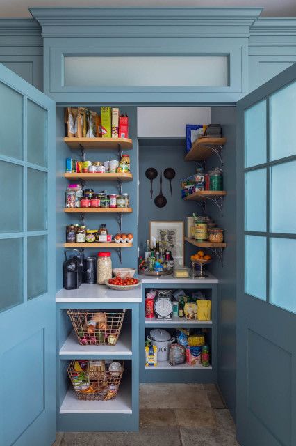 Standing Cabinets, Kitchen London, Baking Center, Hidden Pantry, Plywood Kitchen, Cosy Kitchen, Style Pantry, London Kitchen, Sustainable Kitchen