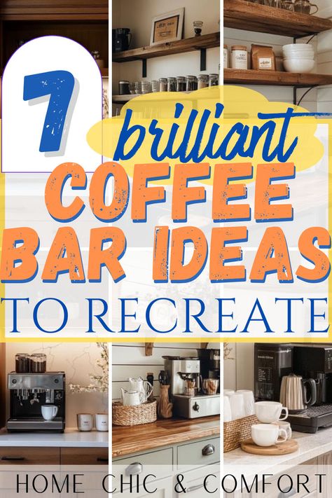 coffee bar ideas, coffee corner ideas, coffee station ideas, coffee nook, coffee corner, small coffee bar ideas, coffee bar ideas kitchen counter, coffee bar station, coffee bar home, coffee bar cart, coffee bar decor Home Office Coffee Bar Ideas, Coffee Bar Ideas For Salon, Curved Coffee Bar, Floating Shelves Over Coffee Bar, Coffee Bar And Storage, Coffee Bar With Cabinets Above, Kitchen Desk Area Repurpose To Coffee Bar, Coffee Counter Ideas Kitchen, Easy Diy Coffee Bar