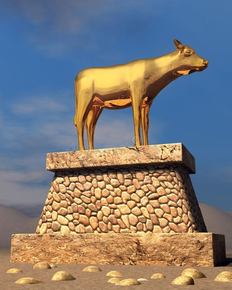 Golden Calf. The golden calf as described in the book of Exodus , #AFFILIATE, #golden, #Calf, #Golden, #Exodus, #book #ad The Golden Calf, Golden Calf, Book Of Exodus, Idol Worship, Bible Pictures, Childrens Church, Bible School, Bible Stories, Bible Art