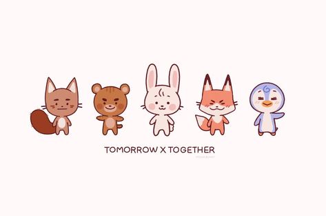 Taehyun Squirrel, Moa Collection, Kpop Drawings, Tomorrow X Together, Character Wallpaper, Cute Chibi, Kpop Fanart, Laptop Wallpaper, Cute Wallpaper Backgrounds