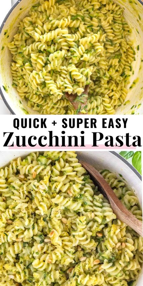 Pine Nuts Pasta, Zucchini Pasta Sauce, Pasta With Zucchini, Zucchini Pasta Recipes, Health Meals, Beef Pasta Recipes, Plant Based School, Grated Zucchini, Noodles Recipes