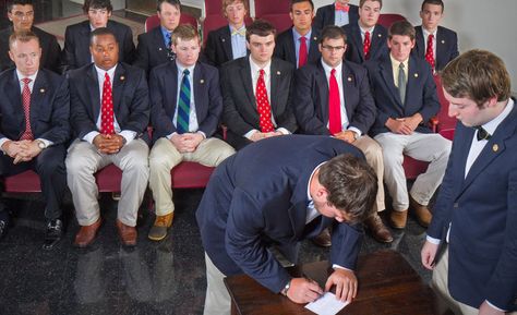 Honor Code Signing Ceremony at H-SC Honor Code, Mens Office Wear, Sydney Style, Mens Office, Code Of Conduct, A Gentleman, College Student, Student Life, Office Wear