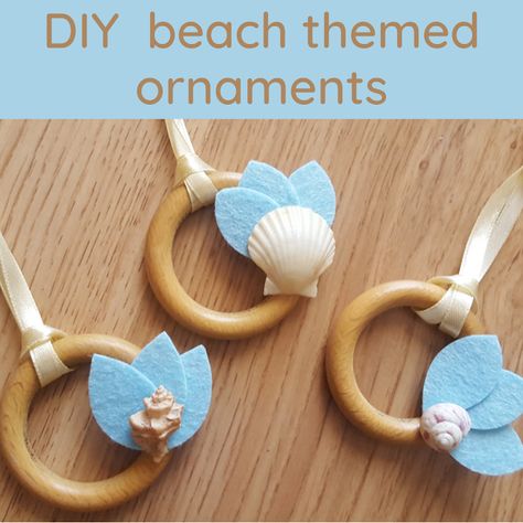 Ocean Diy, 2023 Beach, Themed Ornaments, Nautical Crafts, Diy Beach, Nautical Christmas, Beach Ornaments, Keeping It Real, Beach Diy