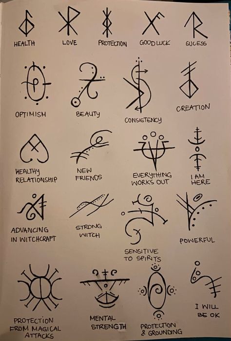 Sigil Occultism #sigil #occult #witchcraft #spell #ideas #inspiration #draw #symbol #witches #positive #trending #motivation Witch Ruins Symbols, Ancient Magic Symbols, Healing Sigils Witchcraft, Protective Symbols Spiritual, Green Witch Sigils, Sigil For Motivation, Self Love Sigils Witchcraft, Spell Symbols Witches, Sigils For Enemies