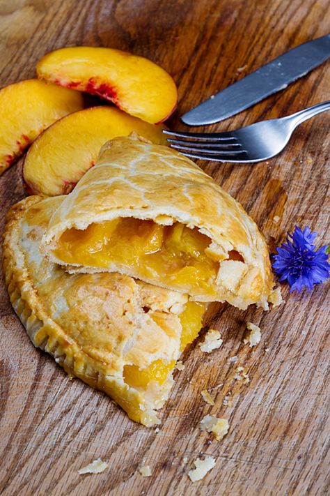 Three Ingredient Fresh Peach Hand Pies > Call Me PMc Fresh Peach Pound Cake Recipe, Peach Appetizer, Peach Turnovers, Peach Hand Pies, Recipes Using Crescent Rolls, Peach Pound Cakes, Turnover Recipes, Hand Pie Recipes, Fried Pies