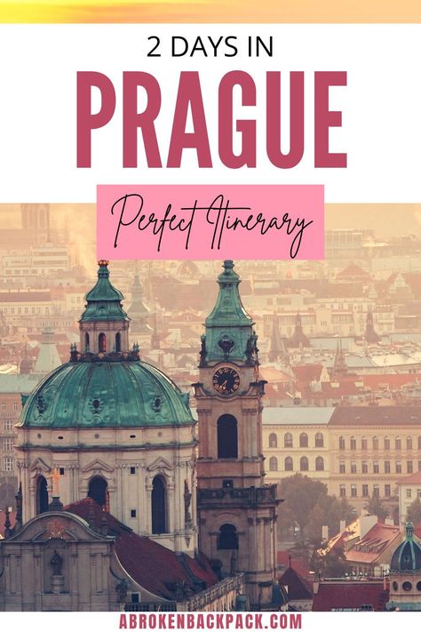 Full 2-day itinerary in Prague ✔ Start planning your amazing weekend in Prague ✔ Best things to do, where to stay, and more! Prague Itinerary, Weekend In Prague, Dancing House, Long Term Travel, Europe Itineraries, Prague Castle, Move Abroad, European Destinations, Backpack Travel