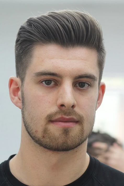 Mens Hairstyles Oval Face, Professional Hairstyles For Men, Oblong Face Hairstyles, Oblong Face, Trendy We Fryzurach, Male Hairstyles, Long Face Haircuts, Dunner Wordend Haar, Gents Hair Style