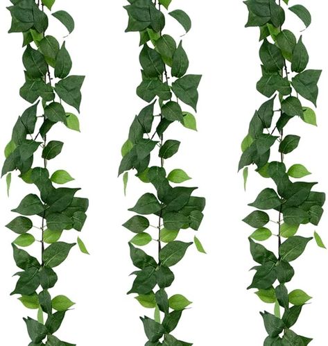 6FT Odorless Silk Ivy Garland, Green Leaves Fake Hanging Plants, for Boho Decor, Home, Classroom, Wall, Party and Wedding Decoration Artificial Vines, Fake Greenery, Fake Hanging Plants, Ivy Garland, Jungle Theme Parties, Home Classroom, Greenery Decor, Ivy Vine, Eucalyptus Garland