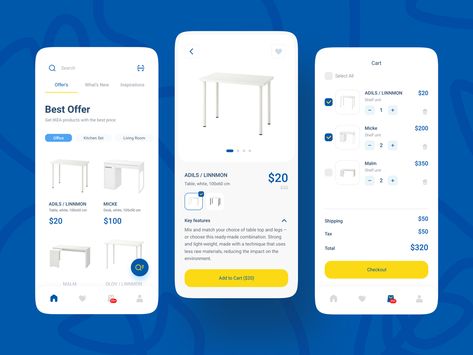 Re-Design IKEA App Concept by Adin Yanuar for Pixelz Studio on Dribbble Ikea App, App Concept, Ikea Website, Mobile App Design Inspiration, Directory Design, Minimalist Layout, Daily Ui, App Design Inspiration, Learning Design