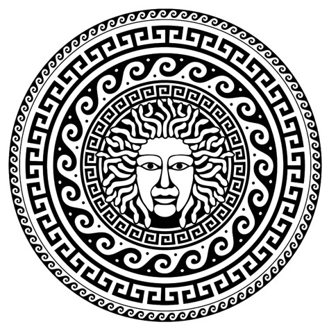 Greek Circle Pattern, Mythology Coloring Pages For Adults, Greek Pattern Design, Greek Mythology Coloring Pages, Mythology Coloring Pages, Greek Circle, Greece Pattern, Ancient Patterns, Greek Pattern