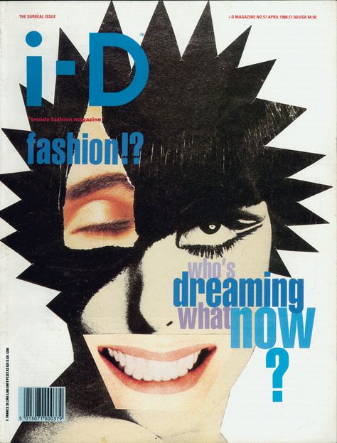 1988, Judy blame...Step inside Judy Blame's magic, enigmatic world with three decades of i-D shoots. I-d Magazine Cover, Judy Blame, Punk Magazine, Id Cover, Magazine Design Cover, Id Magazine, Terry Jones, Fashion Magazine Cover, Magazine Cover Design