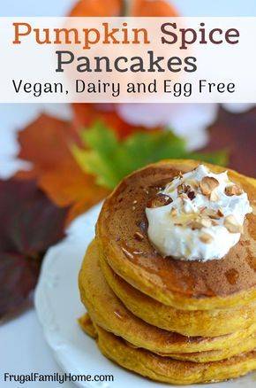 Easy Pumpkin Pancakes. These pumpkin spice pancakes are easy to make from scratch. I’ve included vegan options with no milk and no eggs. They are a healthy fall flavor pancake treat. Pumpkin Pancakes No Eggs, Vegetable Bullion, Scratch Pancake Recipe, Easy Pumpkin Pancakes, Vegan Pumpkin Pancakes, Fit Breakfast, Pumpkin Pancakes Easy, Spice Pancakes, Pumpkin Spice Pancakes