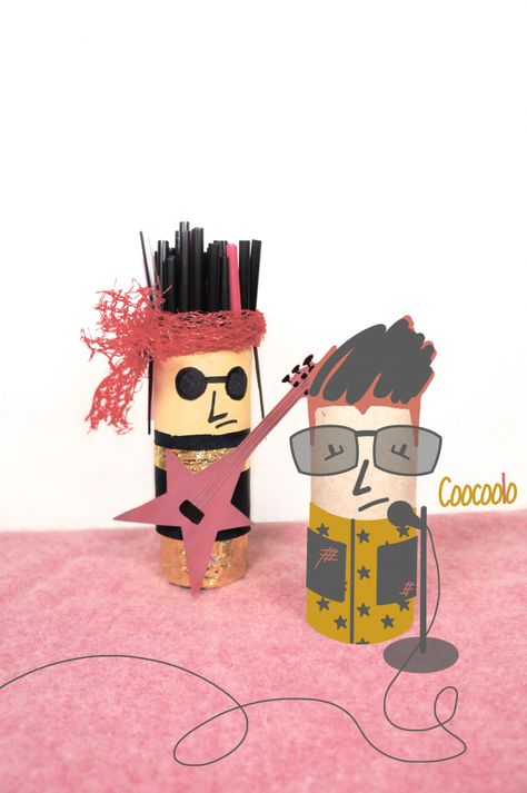 hello, Wonderful - 10 PLAYFUL PAPER TUBE CHARACTERS TO MAKE Toilet Paper Roll People, Hello Wonderful, Recycled Crafts Kids, Toilet Roll Craft, Toilet Paper Tube, Creative Kids Crafts, Toilet Paper Crafts, Juke Box, Victorian Dollhouse