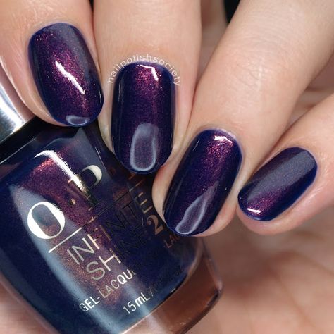 Eggplant Nails, Purple Nail Polish Colors, Pedicure Gel, Winter Nail Colors, Nail Polish Colors Winter, Winter Nail Polish, Cute Nail Polish, Opi Nail Colors, Purple Nail Art