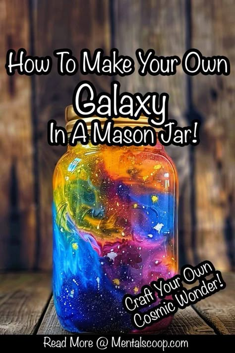 Galaxy In A Jar Diy, Science Projects 2nd Grade, Galaxy Jar Craft, How To Make Galaxy Jars, Galaxy Jars Diy For Kids Easy, Galaxy Activities For Kids, Galaxy Jars Diy For Kids, Galaxy Jars Diy, Galaxy Crafts For Kids