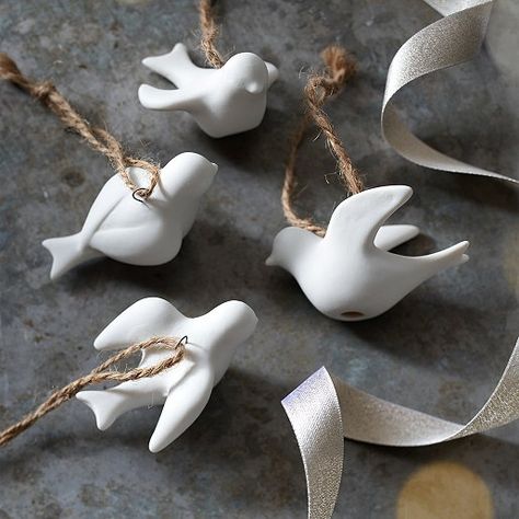 Dove Set, Ceramic Bell, Spa Accessories, White Christmas Trees, Christmas Room Decor, Christmas Room, White Company, Ceramic Birds, Fragrance Gift